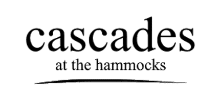 Cascades logo with the word Cascade at the hammocks with a swoosh mark below