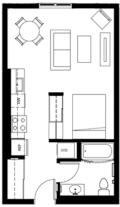 Attwell, S2, studio floor plan.