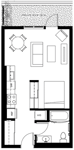Attwell, S2, studio floor plan.