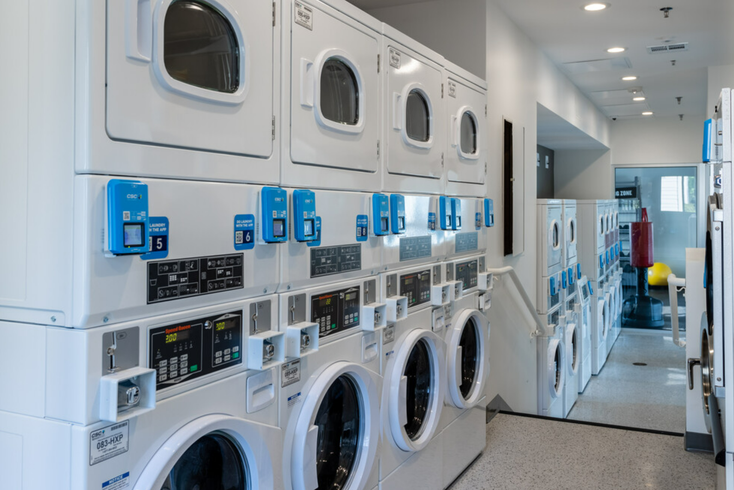 Laundry Lounge with washers and dryers